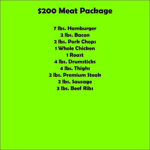 $200 Meat Package